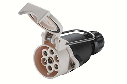 HELLA 8JB 006 464-001 Steckdose - 12V - 7-polig - Stecker: Schraubkontakt - schwarz/weiß