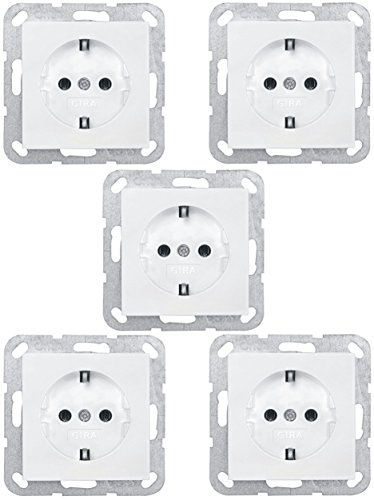Jung A1520WW SCHUKO-Steckdose (5er Set) (5-Stück)