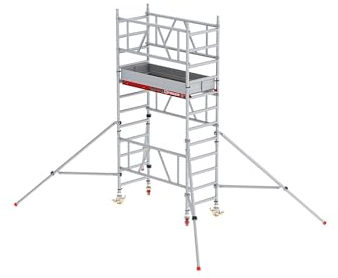 Altrex | Schnellbau-Fahrgerüst MiTOWER Plus | Holz-Plattform | Arbeitshöhe 4 m