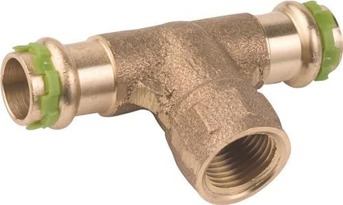 Kupfer Pressfitting SudoPress T-Stück Mittelgang IG 15 mm x R 1/2 x 15 mm, VC130G