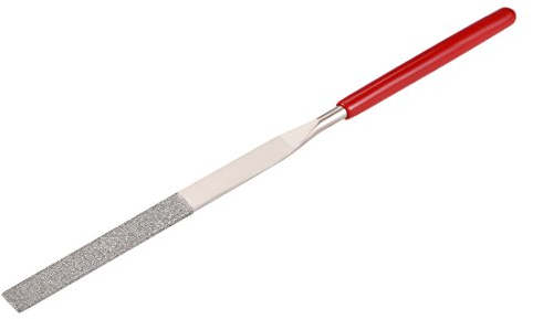 Sourcingmap - Lima diamantata piatta per metallo, vetro, pietra, grana 150, 4 x 160 mm