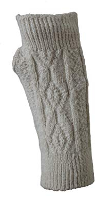 SC-Strümpfe Damen Armstulpen Alpaka Natur One Size 20 cm