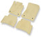 Mossa - Fußmatten Auto kompatibel mit Mercedes-Benz E Klasse W211 (2002-2009) - Premium Velours beige Automatten Autoteppiche 1