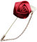 AMOYER Costume Unisexe Fleur Rose Tissu Toile PINS Broches Ruban Cravate Broche Chaîne pour Les Femmes Et Les Hommes Vêtements Robe Accessoires