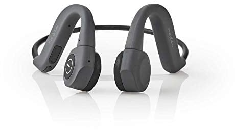NEDIS - Kopfhörer mit Knochenleitung - 6.5 Stunden Wiedergabezeit - Bluetooth 5.0-8 GB Speicher - Grau, one-size