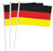 Deutschland Flaggen auf Stäbchen, kleine Deutsch Handflagge mit Stangen, für Nationalfeiertag, Parade, Sport, Party-Dekorationen (20 Stück)