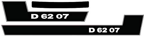 Deutz Aufkleber für Traktor D6207 Logo Emblem Sticker Label