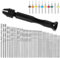 57 Pièces mini perceuse de précision pin foret fraise mini foret modelisme foret bois precision pin vise Outils perceuse à main Foret Fraise Twist 0.3-3mm, PCB de 0.1mm-1mm