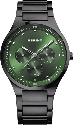 BERING Herren Analog Quarz Classic Collection Armbanduhr mit Edelstahl Armband und Saphirglas 11740-728