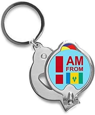 I Am from Vincent Grenadines Nail Clippers Sharp Fingernail Stainless Steel Cutter