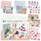 Pegatinas navideñas: 327 bonitas pegatinas de Navidad y de los números 1-24 en juego de 10 pliegos - números adhesivos para calendario de Navidad - adhesivos de Navidad - Calendario de Adviento LIVAIA