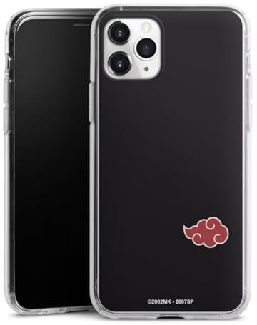 DeinDesign Silikon Hülle kompatibel mit Apple iPhone 11 Pro Case transparent Handyhülle Akatsuki Naruto Shippuden Offizielles Lizenzprodukt