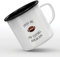 Taza esmaltada con diseño de J'Pot pas Futbol Americano