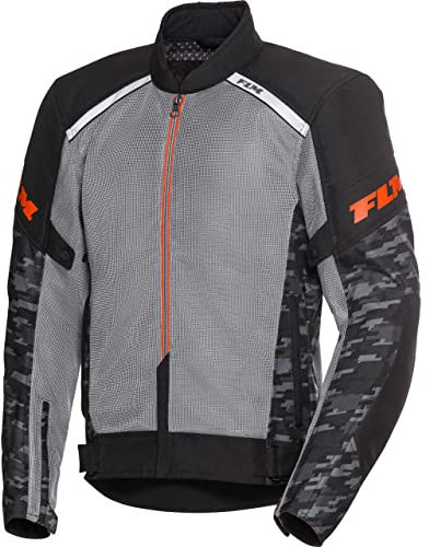 FLM Ram Air Textiljacke – Mesh-Einsätze – SAFE-MAX Level-2-Protektoren – Reißverschluss-Verbindung – Reflektoren