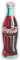Coca-Cola Blechschild Classic Flaschenform - Vintage Coca Cola Schild für Küche oder Männerkeller