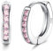 ORAZIO Kleine Creolen Ohrringe Silber 925 für Damen Mädchen Kinder | 925 Sterling Silber Knorpel Tiny Sleeper Huggie Ohrringe | Roségoldene Hypoallergene Ohrringe für Kinder