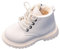 Happy Cherry Stivali da Neve Ragazzi Ragazze Pelle Scarpe Invernali Bambini Stivaletti Impermeabili Antiscivolo Scarponcini Inverno Suola Morbida in Gomma Resistente Esterno Beige EU 25