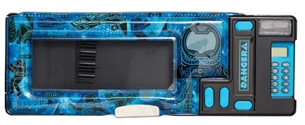 Smiggle Bright Side Pop Out Pencil Case Blue