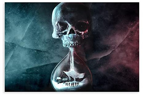 RIELLI Leinwand-Poster Until Dawn, Schlafzimmer, Dekoration, Sport, Landschaft, Büro, Raumdekoration, Geschenkrahmen: 30 x 45 cm