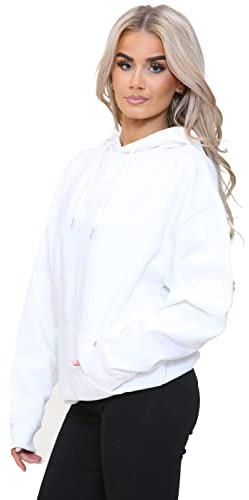 989Zé ENZO Women Oversized Hoodie Sweatshirt Soft Fleece Lined Pullover Zip Sweat Hood