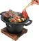 Mini Hibachi Grill, 8,5 Zoll Japanischer Koreanischer Stil Einzelportions Yakiniku Grill Tragbar Individueller Tischgrill Holzkohle Mini Grill Kleiner Holzkohlegrill