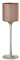 J-Line Photophore sur Pied Zigzag Verre Saumon Large