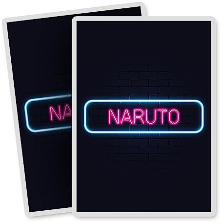 Vinyl Rectangle Vertical (Portrait) Stickers (Set of 2) 10cm - Neon Sign Design Naruto City Japan for Laptops, Tablets, Luggage, Scrap Booking, Fridges #351467