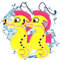 2 Pièces Eponge absorbante Piscine, absorbeurs réutilisables, Éponge Absorbante d'Huile, Spa éponge Ecume pour Bain à Remous Absorbeur d'Écume de Piscine Spa Accessoires de Nettoyage (Hippocampe)