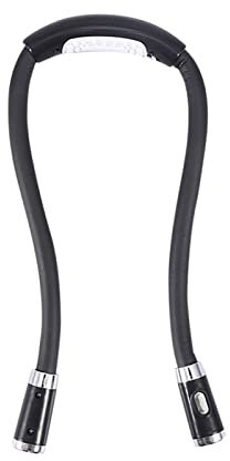 HEEPDD Hängeleuchte für den Hals, verstellbare biegbare Lampe zum Lesen und Stricken bei Nacht – Umarmungslicht (schwarz)