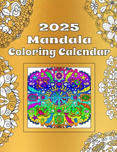 2025 Mandala Coloring Calendar