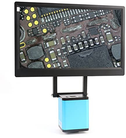 Digital Microscope 1080P Industrial Autofocus AF CO-MS 290 Auto Focus Measuring Video Microscope C Mount Camera + 11.6 inch FHD LCD Monitor For Kids Adults