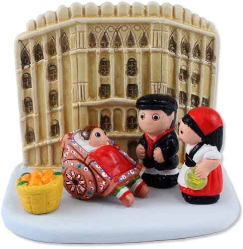 Proposte Religiose Krippe aus der Welt aus Keramik zum Sammeln handbemalt (Palazzo Normanno)