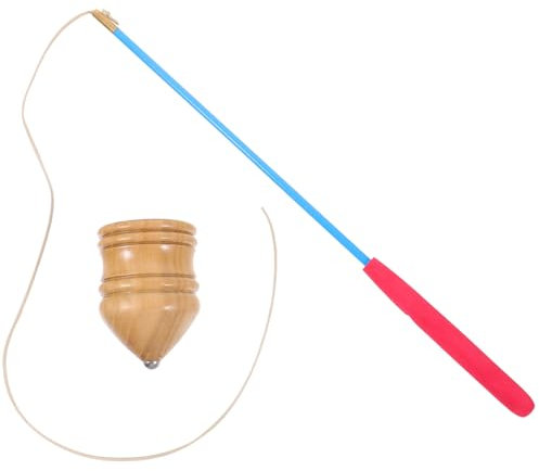 ADOCARN Holzspielzeug Gyroskop Kreisel Aus Massivem Holz Für Junge Mädchen Und Senioren Elm Holz Fördert Kreativität Und Hand-Augen-koordination Nostalgisches Spielzeug Für