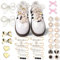 mciskin 50 Piezas El encanto de las zapatillas，La joyería de cordones incluye lazos/clips/alfileres/joyas, accesorios de zapatos y joyas de zapatillas deportivas，Shoe Charms