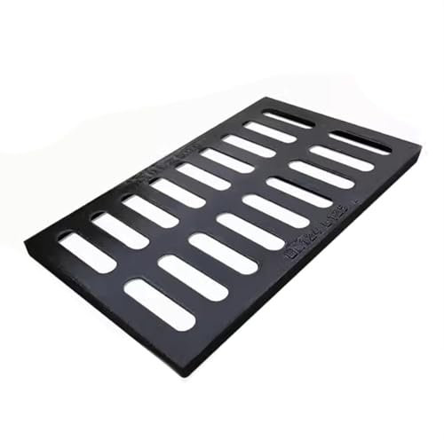 CucCe Entwässerungsgraben Dachrinnenabdeckungen aus duktilem Gusseisen, Dachrinnenabdeckungen for Einfahrten, schwarze Gitterroste for Abwasserauffangbecken, Gitterroste for Regenrinnen Entwässerungsr