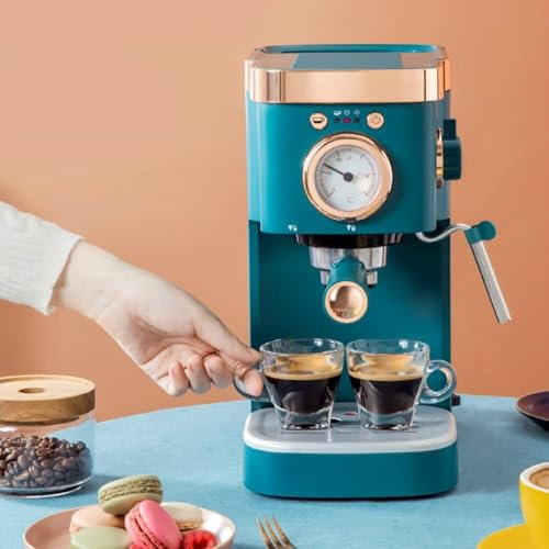 Halbautomatische italienische Kaffeemaschine mit Dampf-Milchaufschäumer, 20 Bar, Cappuccino, Latte, Mokka, Espresso, Kaffeemaschine, Zuhause, Mini-Dampf, ausgefallener Milchschaum