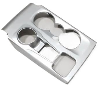 SEQLTWFC Garniture de couverture de cadre de porte-gobelet d'eau de panneau de changement de vitesse central compatible avec Ford Focus MK4 2019-2021 Accessoires intérieurs en fibre de carbone ABS(Mat