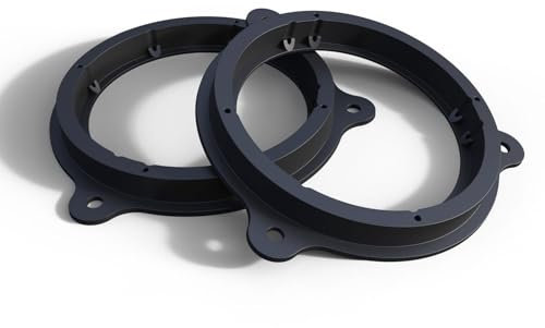 Audioproject A320 - Anneaux de haut-parleur compatibles avec Smart ForTwo - Nissan Micra Juke Qashqai - Dacia Lodgy Sandero Logan Dokker - Renault Kadjar Captur - Paire d'adaptateurs de haut-parleur