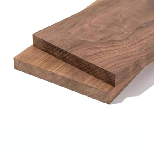 Material de madera de nogal grueso de 8 mm sin terminar fino for muebles, tapicería, artesanías, tablas de cortar L/W100mm-500mm(200mm*100mm*2pcs)