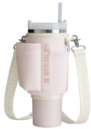 Stanley 1913 All-Day Quencher Carry-All 1.18L - 2-Knopf-Druckknopfverschluss - Handytasche - Kartenfach - Karabiner-Schlüsselclip - Außenmaterial aus 100% recyceltem Polyester - Rose Quartz