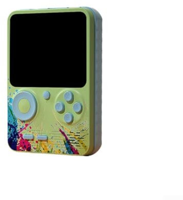 Console de jeu portable pour jeux classiques G5 500 avec écran LCD de 3,0, sortie AV, 6 heures de lecture, batterie rechargeable, appareil de jeu rétro (vert)