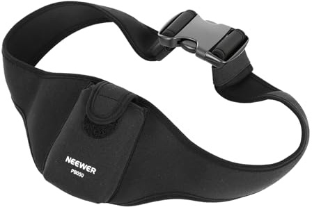 NEEWER Adjustable Mic Belt, Microphone Box Holder Carrier Pocket Pouch Bag with Flip Cover & Hook and Loop Fastener for Fitness Instructors, Theater Artists, Lecturers, Speakers, etc., PB050