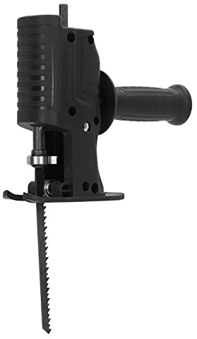 Yusat Bohrer-zu-Säbelsägen-Adapter, Säbelsägen-Umrüstkopf, Bohrsägen-Adapter, Abnehmbarer Hilfsgriff, 3 Stück Sägeblätter Zum Schneiden von Holz, Metall und Kunststoff