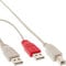 InLine 20457 Cavo USB 2.0, Sdoppiatore Y, 2X Type-A Maschio a Type-B Maschio, 1 M, Nero