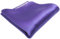 TigerTie gewebtes Designer Satin Seideneinstecktuch in flieder Uni einfarbig - Pochette 30 x 30 cm - Einstecktuch 100% reine Seide