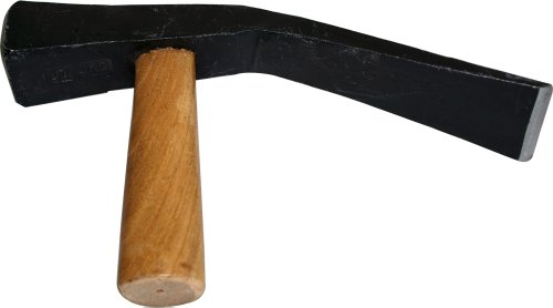 Haromac 30175260 - Martello da selciatore, 2000 g, modello Renania, forgiato, con manico in legno