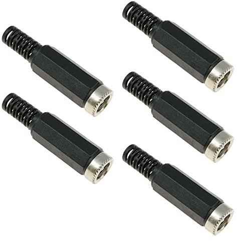 Buchsen-Adapter, Klinken-Stecker, 2,5 mm x 5,5 mm, 5 Stück