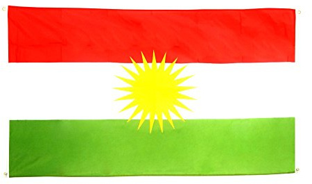 Flaggenfritze® Balkonflagge Kurdistan