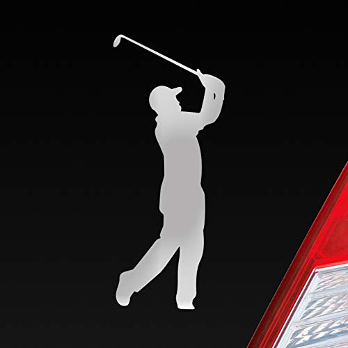 Hellweg Druckerei Auto Aufkleber Golfer Golf Minigolf Sport WGC PGA Sticker Heckscheibenaufkleber