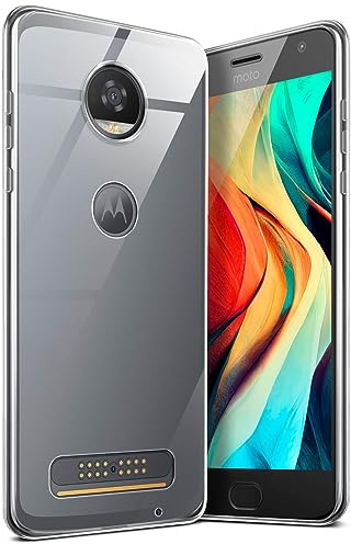 moex für Motorola Moto Z2 Play Hülle Durchsichtig, Silikon Handyhülle Transparent, Clear Case Ultra Slim, Backcover Schutzhülle Dünn, Silikonhülle Minimalistisch, Aero Case, Klar